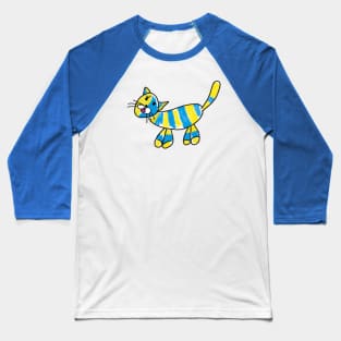 cat art  from Ukrainian children art Baseball T-Shirt